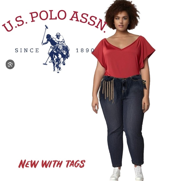 NWT US Polo Assn. Jeans with Leather Fringe - Picture 1 of 16